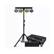 Stage Lights Package, RGBW LED DJ Lights with Stand, Stage Lights System DMX,...