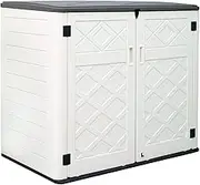 ADDOK Horizontal Outdoor Storage Sheds (Cream White)
