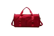 Sports Duffel Bag for Gym with Wet Pocket Shoe Compartment-Red