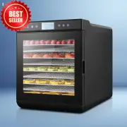 10-Tray Food Dehydrator 700W Electric Excalibur with Adjustable Temp Control Bla