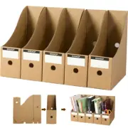 5 Pack Magazine File Holder Foldable Magazine Organizer Desk Storage xiIMy