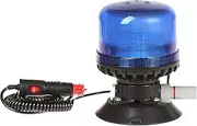 C360 rotating beacon, pump suction base, 220 km/h, DEKRA tested, class 2, day/night, blue, for panoramic roofs, aluminium roofs