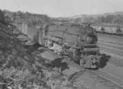 Pennsylvania Railroad 6907 steam engine Marysville Pennsylvania Old Photo