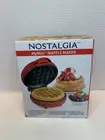 Nostalgia MyMini Waffle Maker 5" Non-Stick Cooking Surface. NEW Factory Sealed