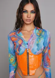 [Poster Grl] Sunset Out Of Element Underbust Corset