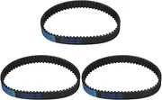 uxcell 3pcs HTD-5M Rubber Timing Belt 64 Teeth, 320mm Pitch Length x 15mm Width x 3.6mm Height, Closed Loop Pulley Timing Belt