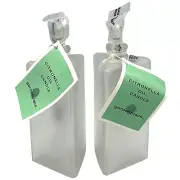 2 NWT Citronella Oil Triangular-Shaped Glass Wick Burner Bottles