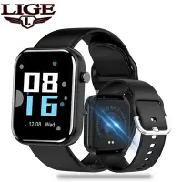 在飛比找Yahoo!奇摩拍賣優惠-現貨手錶腕錶LIGE利格通用款智能手錶多功能智能手環計步血壓