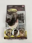 EZ Combs Stretchable Double Combs Carmel Bronze Dazzling Silver Seen On TV New