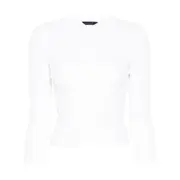 [Balenciaga] Balenciaga BB-pattern Open-knit Jumper M WHITE