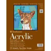 Strathmore 430900 Acrylic Paper Pad 9"X12"-10 Sheets
