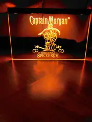 CAPTAIN MORGAN LED NEON ORANGE LIGHT SIGN 8x12
