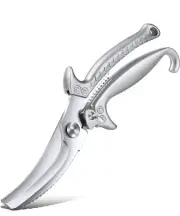 Heavy Duty Commercial Grade Kitchen Scissors, Stainless Steel Chef Spring Load
