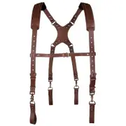 Leather Stronghold Suspension System, Comfortable Padded and Fully-Adjustable...