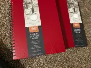 master's touch spiral sketch book 11x8.5in 80sheet 130gm 2pack