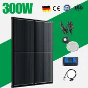 300W Solar Panel Kit 12V Mono Fixed Home Caravan Camping Power Charging Battery