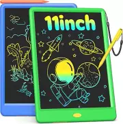 2 Pack 11 Inch LCD Writing Tablet Doodle Board, Colorful Electronic Drawing Pads