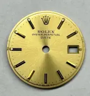 Rolex Date 26MM Champagne Authentic Factory Watch dial