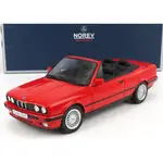 NOREV 1/18 BMW 3-SERIES 318I (E30) CABRIOLET 1991 RED 183210