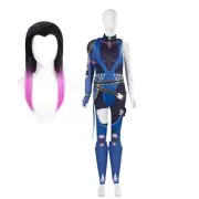 Reyna Valorant Cosplay Jumpsuit Wig Valorant Reyna Jumpsuit Wig Full Set