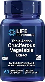 Life Extension Triple Action Cruciferous Vegetable Extract, 60 veggie capsules