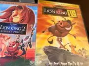Lion King 1 1/2 & Lion King 2 Simba's Pride - Disney Movie DVD Lot