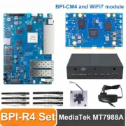 Pi BPI-R4 Router Board With Wifi7 Module Set MediaTek Internet Service Router US