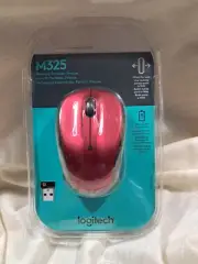 Logitech M325 Wireless Mouse 910-003121 Brilliant Rose and Black SEALED NEW TSR