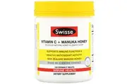 Swisse, Ultiboost, Vitamin C + Manuka Honey, Delicious Natural Honey & Lemon Flavor, 240 Chewable Tablets