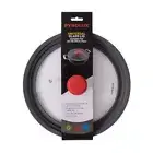 3pc Pyrolux Universal 26/28/30cm Glass Lid Set w/ Silicone Rim/Knob Pan Cover