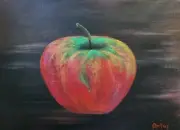 acrylic painting on canvas by original artist. 9x12 Canvas Panel. Nature's Candy