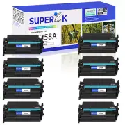 8PK CF258A 58A Toner With Chip for HP LaserJet Pro M404 M404n M428dw MFP M428fdw