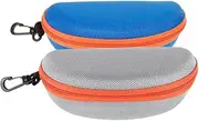 [Holibanna] 2pcs Goggles Protective Case Durable Storage Box for Swim Goggles and Sunglasses Compact and Lightweight Organiser for Glasses and Accessories Grey