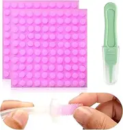 Qunlions life Replacement for Nosefrida Nasal Aspirator Filters, 200-Pack of Premium Nasal Aspirator Hygiene Sponges, with Nose Cleaning Tweezers (Red,200 Count)