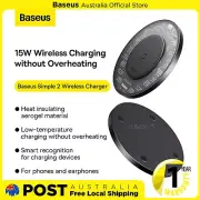 Baseus Simple 2 Wireless Charger 15W With Type-C To Type-C Cable-Cluster Black