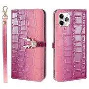 For iPhone 11 Pro Phone Case With Strap - Purplish red