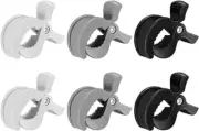 6Pcs 3 Color Stroller Pegs Clips,Car Seat Cover Clips,Stroller to Hook Muslin Su