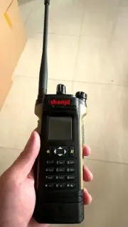 APX-8000 12W Dual Band Radio Transceiver Dual PTT w/ Handheld Microphone Brown