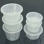 Round Take away Containers Takeaway Food Plastic Storage 30ml 70ml 100ml 500ml (50 Pack of 500ML)