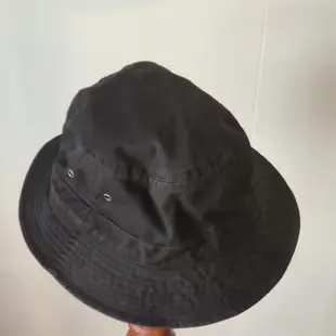 已售 法國French sport b. by agnes b 帆布漁夫帽 休閒遮陽帽 canvas bucket hat cap 黑色 工裝 街頭 fedor