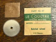 NOS Jaeger LeCoultre Ratchet Wheel 19 Part # 27 219