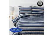 Jason Brighton Printed Quilt Cover Set Midnight Blue