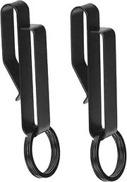 [COMPUKAS] 2Pcs Belt Hanging Key Holder Clips Durable Keychain Key Ring for Car Keys Versatile Key Storage Easy Access Fashionable Design