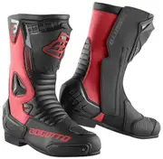 Bogotto Losail Motorcycle Boots, black-red, Size 48 for Men Black Red