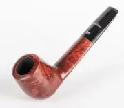 Briar Tobacco Smoking Pipe Aviator, Hand Carved, Metal Cooling Filter, Mahogany