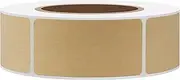 Hybsk 1"x 2" Rectanglar Brown Kraft Code Square Sticker Labels 500 Per Roll