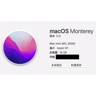 【自售】蘋果 apple mac mini m1 256GB/8GB/8核心CPU/8核心GPU/16核心神經網路引擎