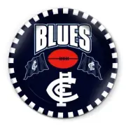 Carlton Blues AFL Melamine 20cm Round Snack Plate