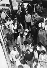 Albany GA Police officers herd Negro demonstrators into alleyw- 1961 Old Photo