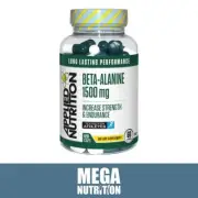 Beta-Alanine 1500mg 120 Capsules Pre&Post Workout Strength Energy Booster